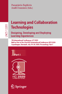 Cover page 2020 Book LearningAndCollaborationTechnologies